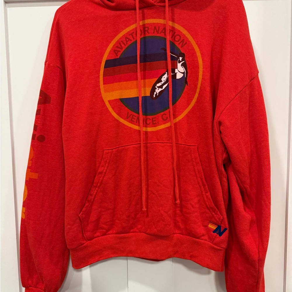 Aviator Nation Red Hoodie for women